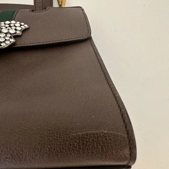 GUCCI Totem Butterfly Bijou 2WAY Leather Shoulder Bag - Picture 12 of 16